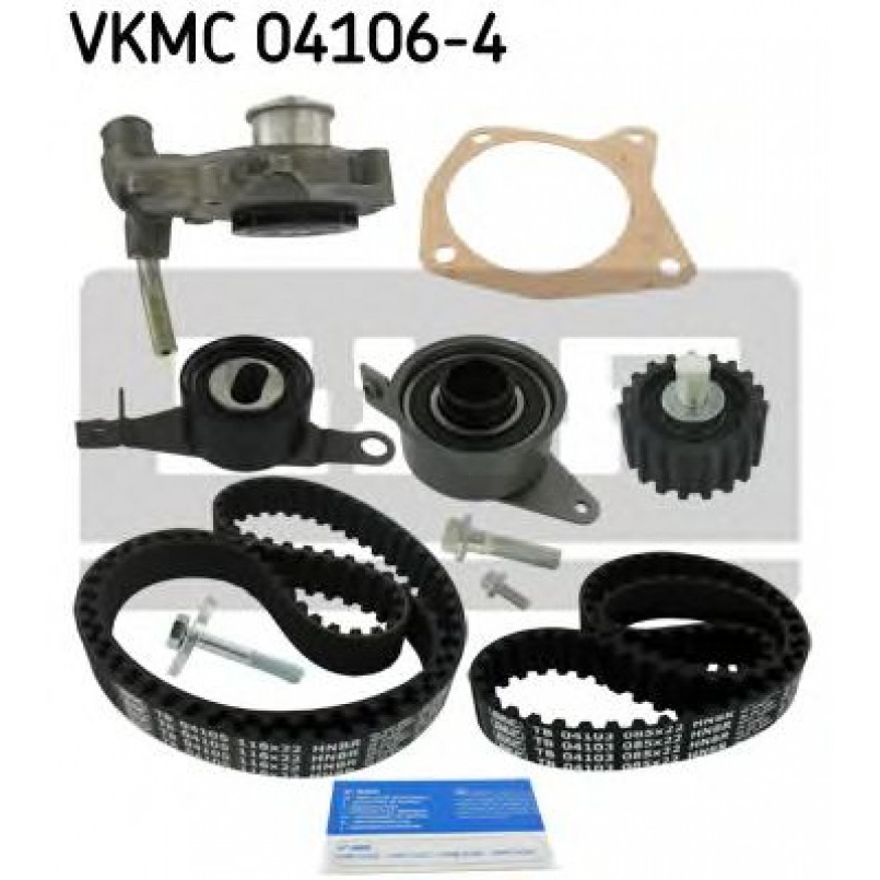VKMC 04106-4 SKF - Насос охолоджуючої рідини + комплект зубчатого ремня